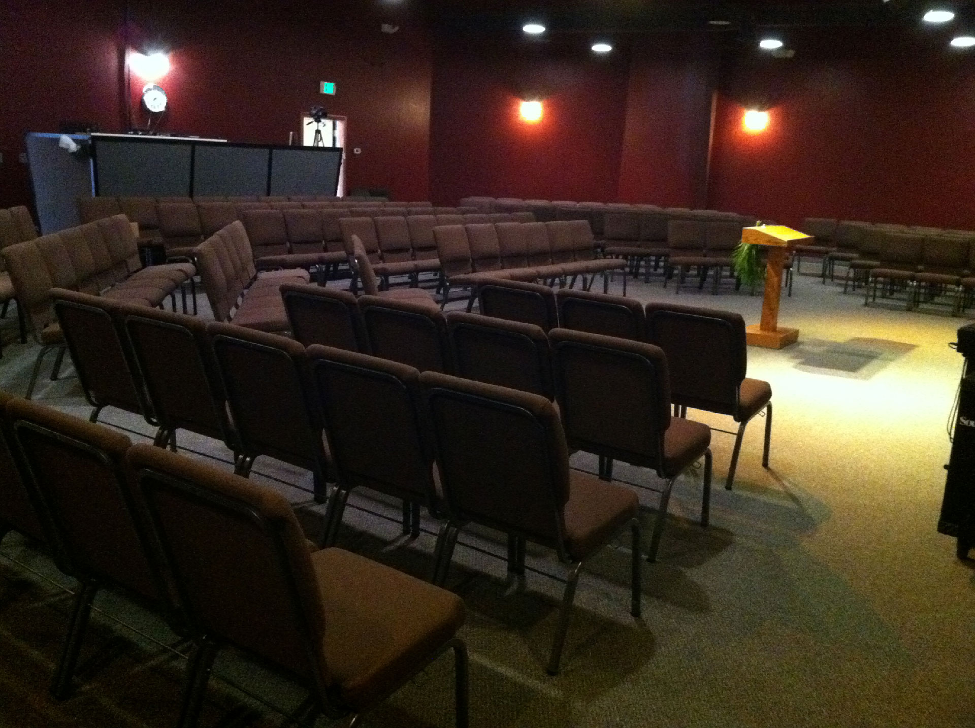 Great Picture of Church Chairs at Calvary Chapel, Perris