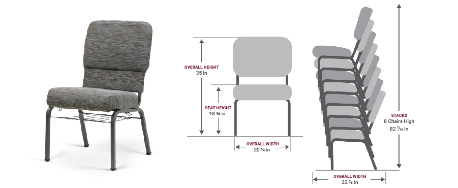 Dimensions de la chaise