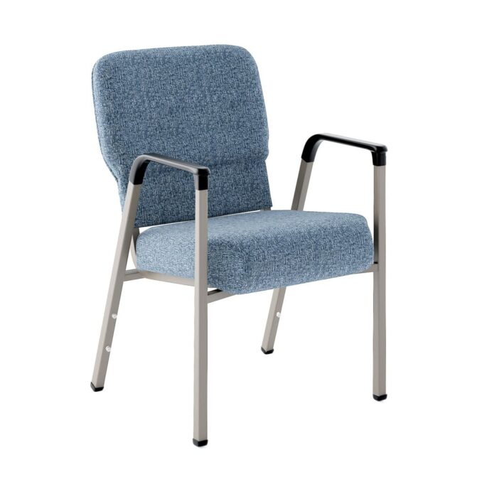 Vue de face à 45° de l'Impressions avec bras bleus