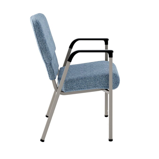 Vue de profil des Impressions avec des bras en bleu