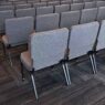 Close up back view of chairs in rows at Grace Life Church