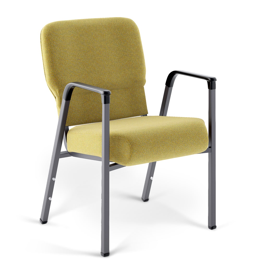 Impressions Church Chair with Arms front 45 angle