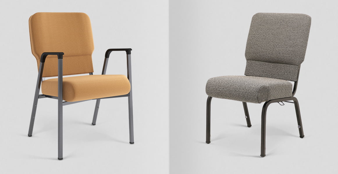 Impressions and essentials church chairs by bertolini
