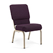 Essentials Chair by Bertolini with Dark Purple fabric