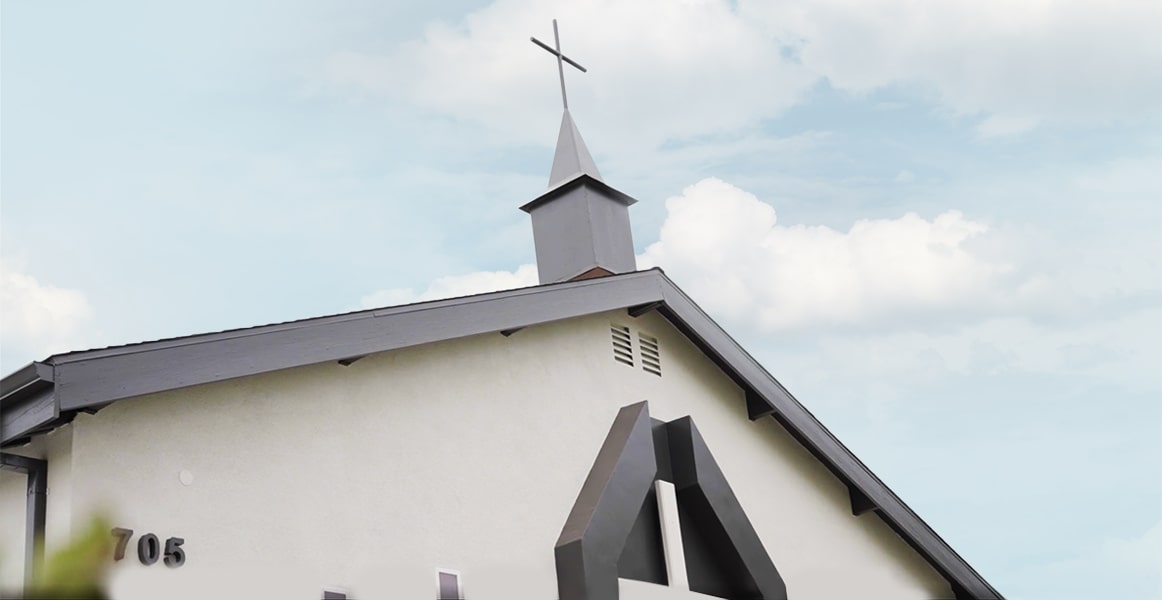Exterior shot of West Covina chapel