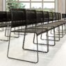 A close up of HD Premier chairs in a worship hall