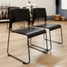 A close up of HD Premier chairs in a music room