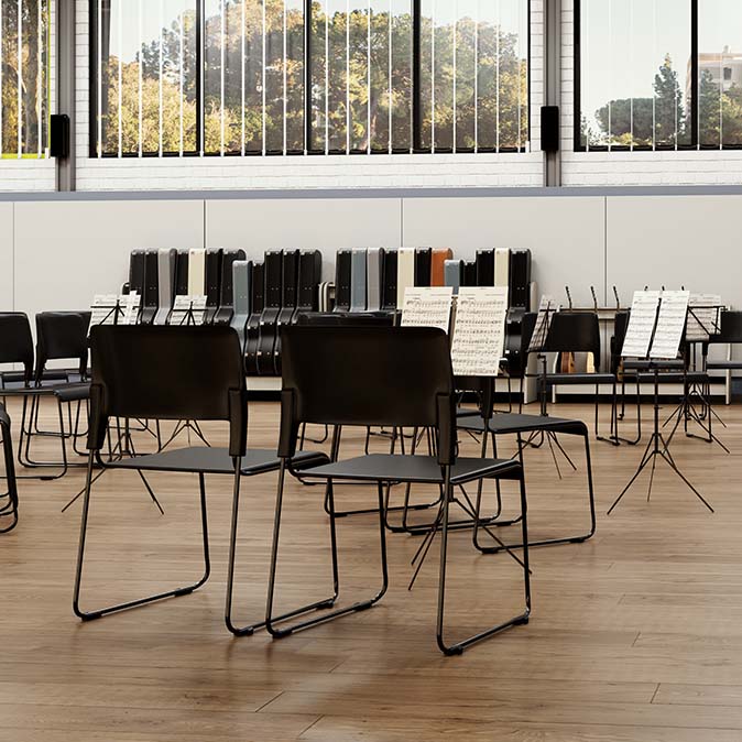 HD Premier chairs in a music room