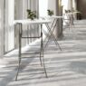 A line of Brisa cocktail tables