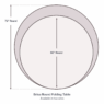 Brisa round table size guide