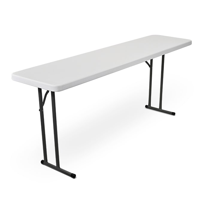 Brisa rectangle table 18x72 front 45 angle