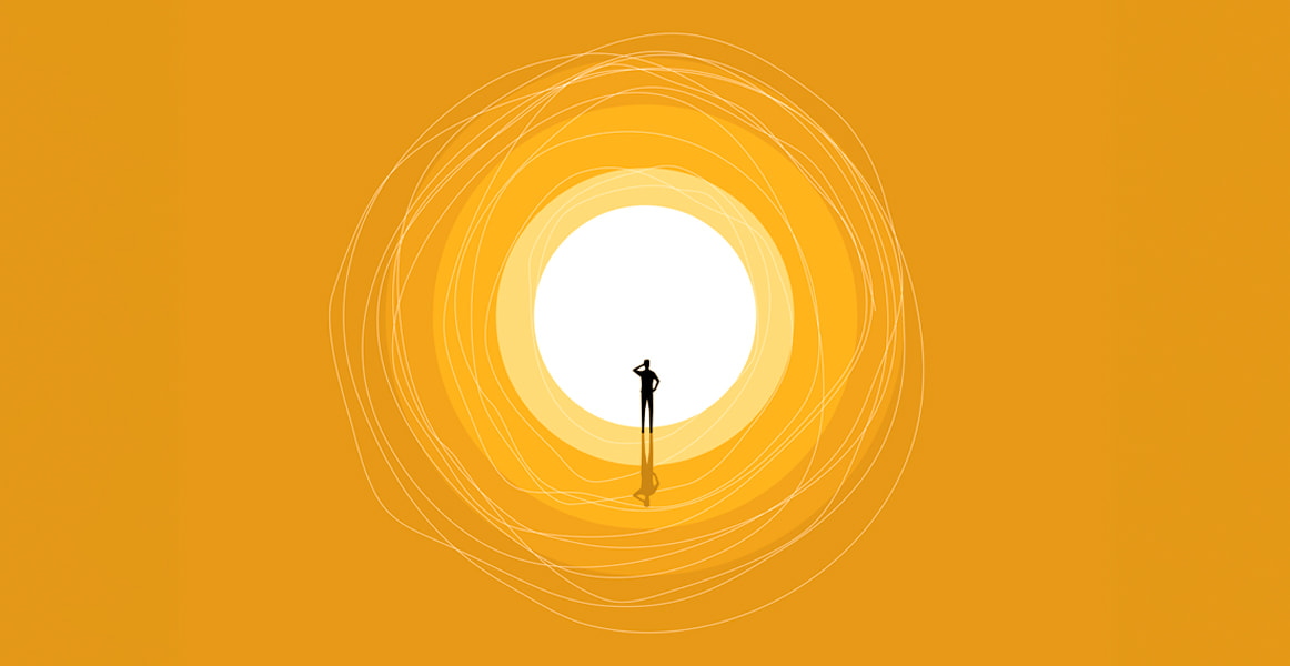 Illustration d'une personne debout seule